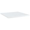 vidaXL Estante estantería 4uds contrachapada blanco brillo 40x40x1,5cm