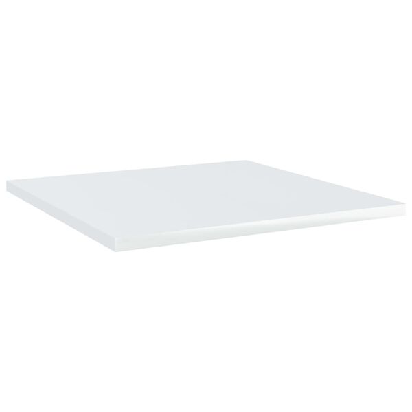 vidaXL Estante estantería 4uds contrachapada blanco brillo 40x40x1,5cm