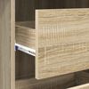 vidaXL Escritorio Roble Sonoma 90 x 37.5 x 75 cm Madera contrachapada