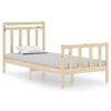 vidaXL Estructura de cama madera maciza 90x190 cm