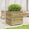vidaXL Jardinera madera de pino impregnada 70x70x72,5 cm