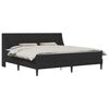 vidaXL Estructura de cama con colch&oacute;n Negro 180 x 200 cm Terciopelo