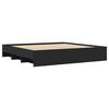 vidaXL Cama sin colchón negro 180x200 cm madera de ingeniería