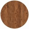 vidaXL Encimera Marrón oscuro Ø 70 x 2.5 cm Madera de roble sólida