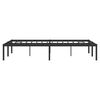 vidaXL Estructura de cama sin colch&oacute;n metal negro 120x200 cm