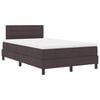vidaXL Cama tipo Box Spring Marr&oacute;n Oscuro 120 x 190 cm tela