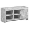 vidaXL Armario Zapatero con puerta Gris Hormig&oacute;n 100 x 39,5 x 51 cm