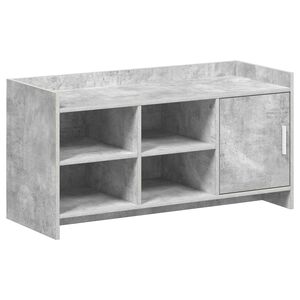 vidaXL Armario Zapatero con puerta Gris Hormig&oacute;n 100 x 39,5 x 51 cm