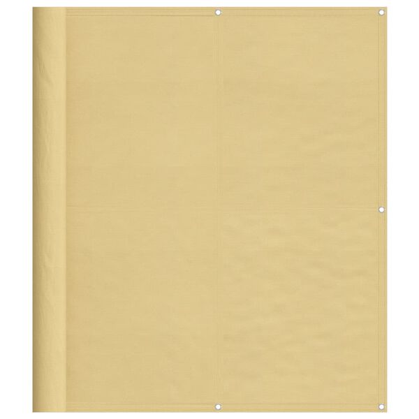 vidaXL Pantalla de balc&oacute;n 100% poli&eacute;ster Oxford color arena 120x400 cm