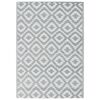 vidaXL Alfombra exterior ARAKIL PP gris 140x200 cm