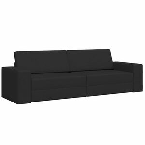vidaXL Sof&aacute; cama Negro 245 x 78 x 77 cm tela