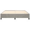 vidaXL Estructura de cama con somier terciopelo gris claro 160x200 cm