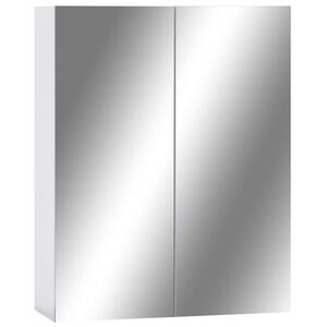vidaXL Armario de espejo de ba&ntilde;o MDF blanco 60x15x75 cm