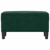 vidaXL Banco de terciopelo verde oscuro 70x35x41 cm