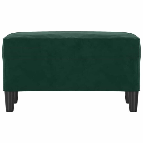 vidaXL Banco de terciopelo verde oscuro 70x35x41 cm