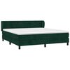 vidaXL Cama box spring con colch&oacute;n terciopelo verde oscuro 160x200 cm
