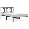 vidaXL Estructura cama sin colch&oacute;n con cabecero metal negro 107x203 cm