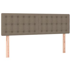 vidaXL Cabeceros tela gris taupe 144x5x78/88 cm