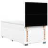 vidaXL Cama box spring con colch&oacute;n cuero sint&eacute;tico blanco 90x190 cm