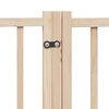 vidaXL Puerta para perros plegable 9 paneles madera de &aacute;lamo 450 cm