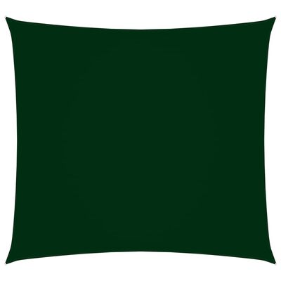 vidaXL Toldo de vela cuadrado tela Oxford verde oscuro 2x2 m