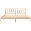 vidaXL Estructura de cama Marr&oacute;n 180 x 200 cm Madera de pino macizo