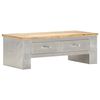 vidaXL Mesa de centro de aviador madera maciza de mango 100x50x36 cm