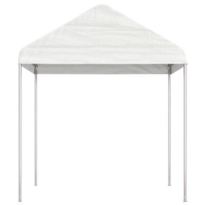 vidaXL Cenador con techo polietileno blanco 2,28x2,23x2,69 m