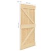 vidaXL Puerta de madera maciza de pino 80x210 cm