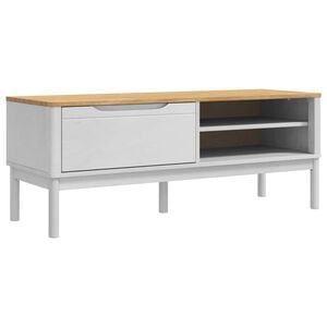 vidaXL Banco de pasillo FLORO 115 x 40 x 45 cm Madera de Pino Macizo