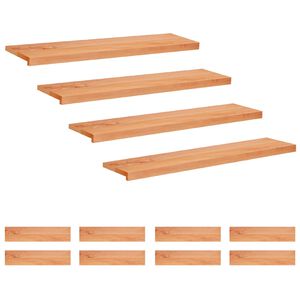 vidaXL Alfombras para escalones 12 uds. 120 x 25 x 2 cm Barniz