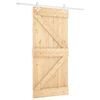 vidaXL Puerta Corredera 90 x 210 cm Madera de Pino Maciza