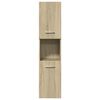 vidaXL Set de muebles de ba&ntilde;o 3 pzas madera contrachapada roble Sonoma
