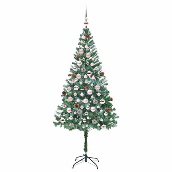 vidaXL &Aacute;rbol de Navidad artificial Verde 180 cm PVC y acero