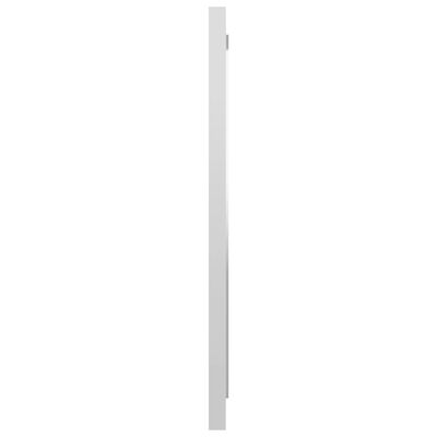vidaXL Espejo de baño madera contrachapada blanco brillo 40x1,5x37 cm