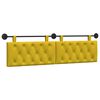 vidaXL Cabecera Colgante Amarillo 170 x 55 x 7 cm Terciopelo