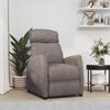 vidaXL Sill&oacute;n elevable tela gris taupe