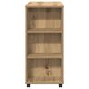 vidaXL Armario con ruedas madera ingeniería roble artisan 60x35x75 cm