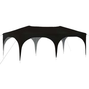 vidaXL Carpa Plegable para Fiestas 575 x 288 x 245 cm Negro