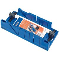 Draper Tools Caja de ingletes Expert con abrazaderas azul 09789