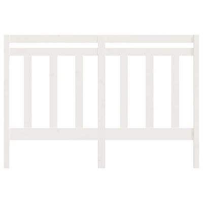 vidaXL Cabecero de cama madera maciza de pino blanco 126x4x100 cm