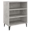 vidaXL Aparador de madera contrachapada gris hormig&oacute;n 57x35x70 cm