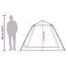 vidaXL Tienda de campaña iglú 5 personas apertura rápida gris/naranja