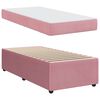 vidaXL Estructura de cama con colch&oacute;n Rosa 90 x 190 cm tela