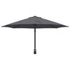 vidaXL Parasol de jardín Antracita y Negro 248 x 248 x 148 cm