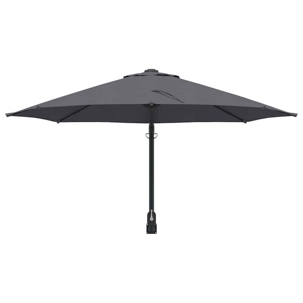 vidaXL Parasol de jardín Antracita y Negro 248 x 248 x 148 cm