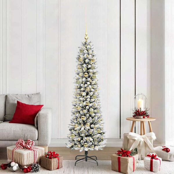vidaXL &Aacute;rbol de Navidad artificial 180 cm PVC, Metal y Pl&aacute;stico