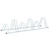 vidaXL Soporte para 6 bicicletas suelo independiente acero galvanizado