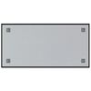 vidaXL Pizarra magn&eacute;tica de pared vidrio templado negro 80x40 cm