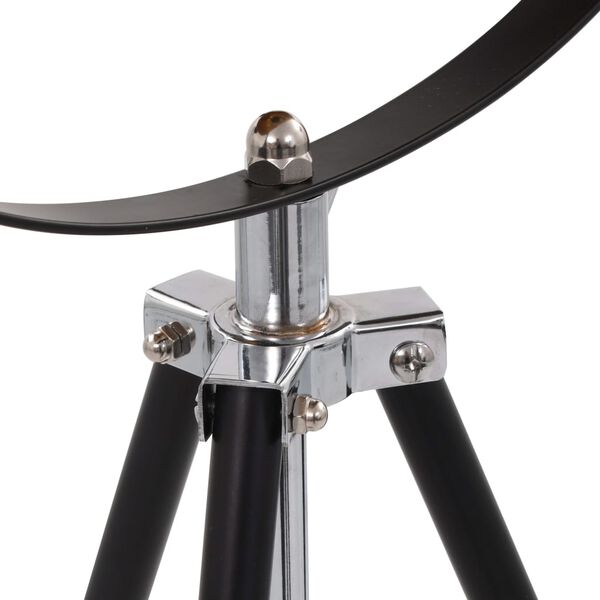 vidaXL Lámpara de pie negro y dorado E27 51 cm